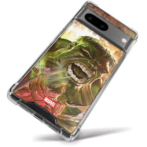 Marvel Hulk Savage Hulk Google Pixel 8 Clear Case